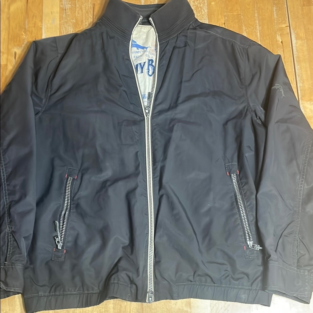 Mens Tommy Bahama bomber style jacket